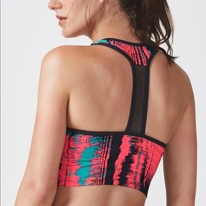 Fabletics Clara Sports Bra in Heat Wave Print